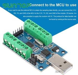 Mini-USB-Datenerfassungs-ADC-Modul, USB-Schnitts telle 10-Kanal-12-Bit-STM32-Kommunikations-ADC-Modul