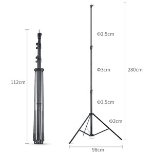 7.22ft / 220cm Air-Cushion nhôm chuyên nghiệp <span class=keywords><strong>Tripod</strong></span> với khả năng chịu tải 10000 xách tay cho studio Video nhiếp ảnh - Product Image 5