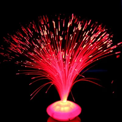 Светодиодная RGB-лампа Lightahead, меняющая цвет, кристальная оптоволоконная лампа с конусной основой с прозрачными кристаллами для свадьбы, Рождества, праздника