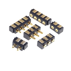 ขอบพื้นผิว PCB 2.5มม. ตารางมุมขวาแนวนอน SMD SMT สปริงโหลด Modular 2 3 4ขา Pogo ขาเชื่อมต่อ - Product Image 4