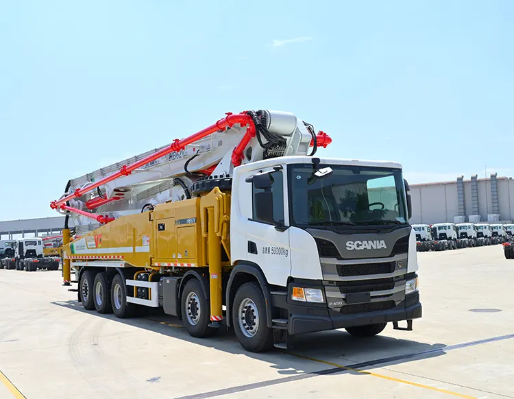 Camion della pompa per calcestruzzo della cina Hb62V della pompa dell'asta per calcestruzzo montato camion 62m da vendere