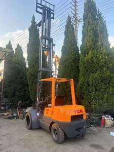 מחיר נמוך tcm דיזל 3 טון מלגזה משמש 5 טון מלגזה עם 3 מתלה ו-4.5 מ 'עבור מלגזות בעירה פנימית