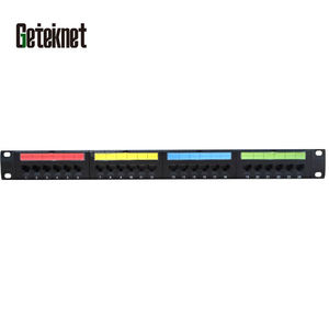 GETEKnet <strong>network</strong> 24 port <strong>patch</strong> <strong>panel</strong> 19inch 1U <strong>patch</strong> <strong>panel</strong> cat6a RJ45 socket 8P8C cat 6a lan <strong>patch</strong> <strong>panel</strong> - Product Image 2