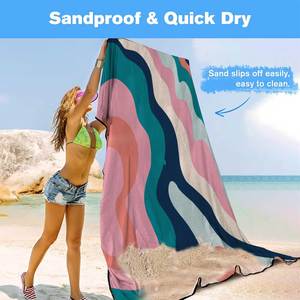Chăn Đi Biển Cỡ Lớn Tùy Chỉnh Ngoài Trời Thảm Khăn Tắm Bãi Biển Gấp Gọn Dễ Mang Đi Không Cát Chống Thấm Nước - Product Image 4