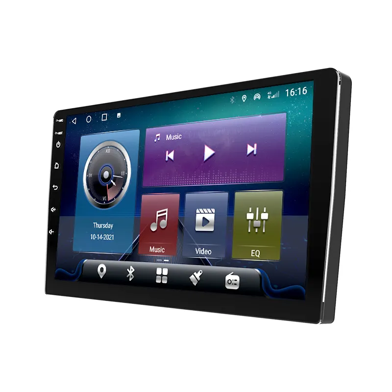 Autoradio touch screen Quad core Android 2DIN DVD de voiture stereo Lecteur de navigation GPS pour voiture per toyota yaris