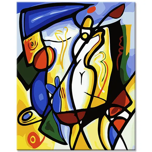 Reprodução DEYI Famoso Picasso Pintura Abstrata Acrílica por Números Kit Wall Art Presentes para Home Decor