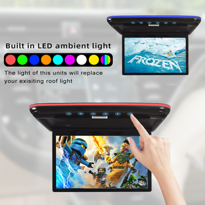 Reproductor de vídeo HD de 13,3 pulgadas, pantalla LCD, Monitor de coche abatible con altavoz estéreo incorporado con salida de Audio USB TF FM para coche Universal - Product Image 6