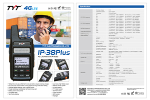 สำหรับ TYT IP-38plus 4G LTE MINI poc สำหรับวิทยุสื่อสารแบบใช้มือถือสองทิศทาง PTT One Touch - Product Image 6