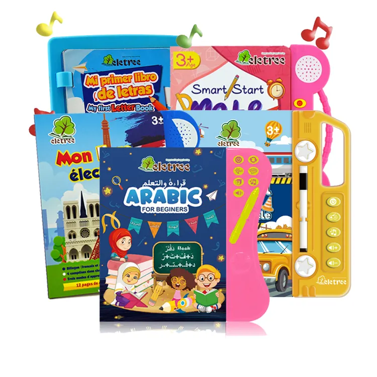 Bambini S Baby arabo Talking Toys e libri Talking Reading Pen per bambini libro con registrazione vocale