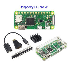 Hot Sale Raspberry Pi Zero 1.3 oder Raspberry Pi Zero W Starter Kit Acryl gehäuse GPIO Header Kühlkörper 1GHz CPU 512MB RAM RPI 0/W.
