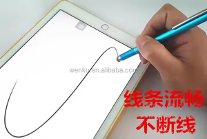 中国工厂2合1织物网状尖端光盘尖端电容式触摸触控笔，适用于安卓iPad和苹果手机的触控笔 - Product Image 3