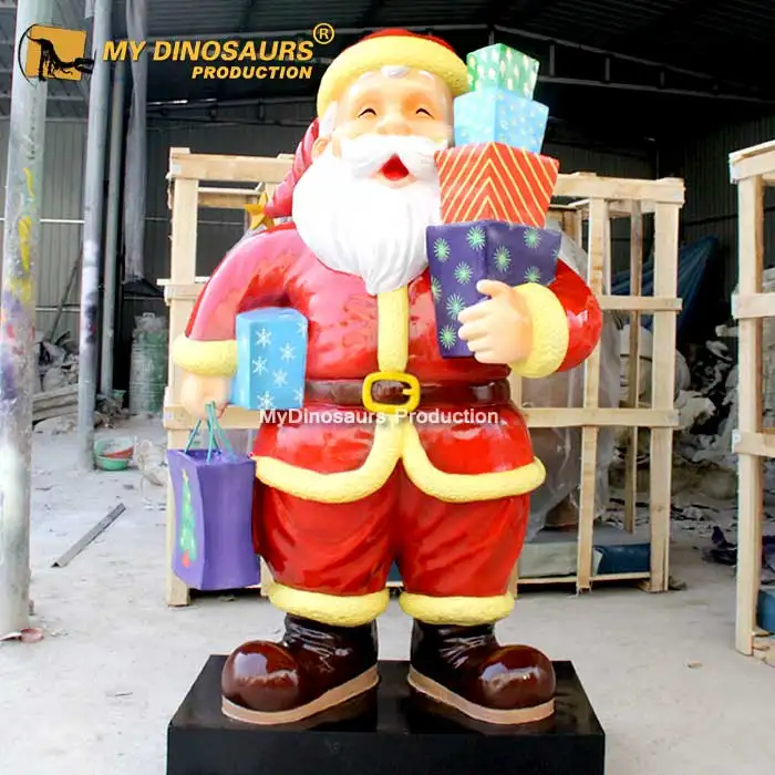 Z My Dino Personajes animados de Navidad Figuras Estatua Papá Noel