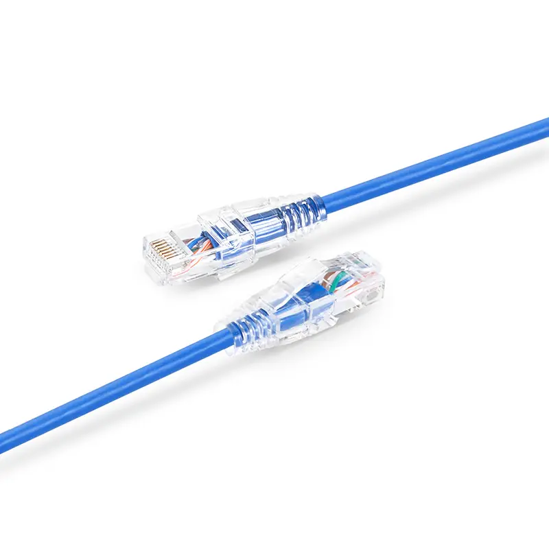 EXC cable delgado Cat6 28AWG Cable de conexión Cat6a súper Delgado UTP 1M 2M cables ultrafinos Cat6 delgados para conectar