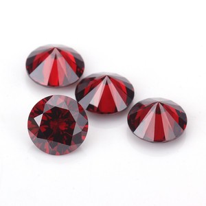 Kırmızı yakut 1mm-12mm Lab yetiştirilen kan yuvarlak kesim Lab yetiştirilen güvercin kan kırmızı yakut sentetik taş gevşek taş - Product Image 1