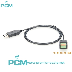 USB to RS485 RS422 Converter USB to 5 Pin <strong>Terminal</strong> <strong>Block</strong> With Push Button RS485 RS422 Cable With FTDI Chip - Product Image 3