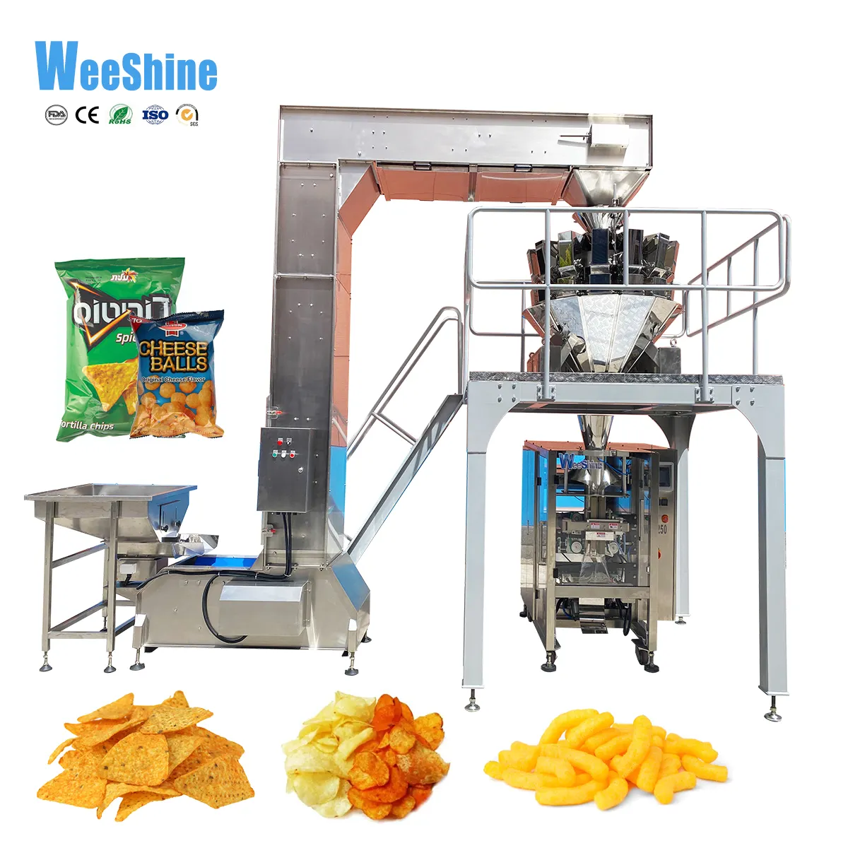 Confezionatrice automatica per sacchetti di patatine fritte fritte con Snack surgelati prezzo di fabbrica