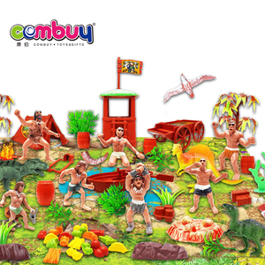 Stone Age ชุดเล่นชุดพลาสติก80PCS รูปของเล่น Mat - Product Image 3