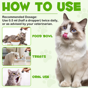 Probiotische flüssige Ergänzung der Katze mit Speck geschmack Verdauungs enzyme Präbiotika Tropfen für Verstopfung Gesundheits wesen - Product Image 5