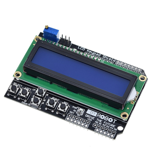 TZT LCD-Tastatur abschirmung LCD1602 LCD 1602-Modulanzeige für Arduino ATMEGA328 ATMEGA2560 Himbeer-Pi UNO-Bluescreen