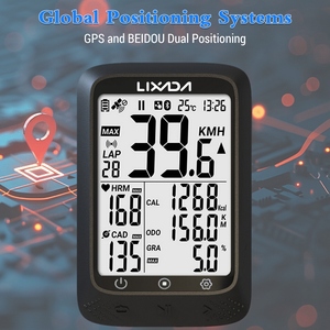 Bike <strong>Computer</strong> GPS <strong>Wireless</strong> Waterproof ANT+ Sensor and BT 2.3in Altitude Gradient Heart Rate APP Bicycle <strong>Computer</strong> - Product Image 3