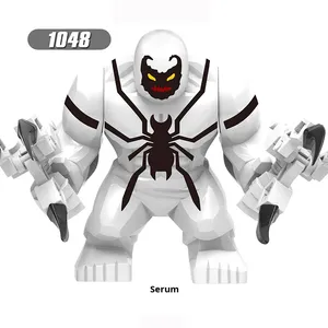 Trung Quốc nhựa xây dựng khối nọc độc symbiote VS. Spider MECHA anh hùng chết người giám hộ xe máy cậu bé lắp ráp đồ chơi quy mô 1/60 - Product Image 3