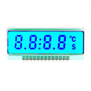 Pantalla LCD de 7 segmentos de temperatura ultrabaja GDC04212 para pantallas de segmento