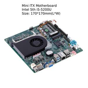 170*170MM Intel 5 ° supporto I5-5500U VGA LVDS 6 rs232 COM 1 rs485 Mini ITX scheda madre - Product Image 2