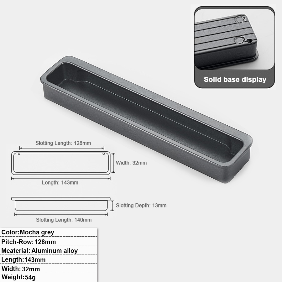 128mm Hole distance - Mocha Gray