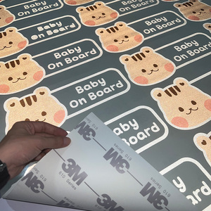 Cute Decal Reflective <strong>Sticker</strong> Anti-collision Night Vision Warning <strong>Stickers</strong> Suitable for All Cars - Product Image 2