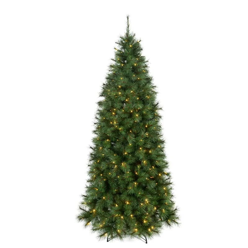 Longstar 2022 nuovi arrivi 7.5ft pino pre-illuminato luci calde albero di decorazione natalizia artificiale