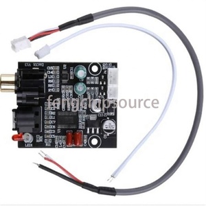 DAC digital <strong>decoder</strong> 24-bit 192k fiber coaxial decoding board stereo audio output DIY modification TB