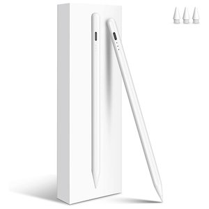 कारखाने गर्म बिक्री टैबलेट चुंबकीय सक्शन स्टाइलस पहली पीढ़ी के कस्टम लोगो को आईपैड के लिए फास्ट-चार्जिंग विरोधी-झूठी स्पर्श सक्रिय पेन - Product Image 1