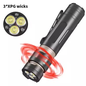 XPG新製品3x LED懐中電灯TYPE-C充電式ヘッド発光減圧ペンクリップUSB防水ABS緊急
