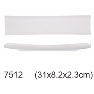 751212-inch rectangular curved plate