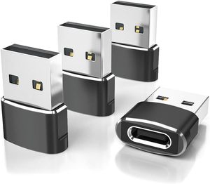 4包C型母到公充电器转换器USB到USB C适配器，适用于苹果手表Ultra iWatch 8 7、苹果手机15 14 13 12 - Product Image 1