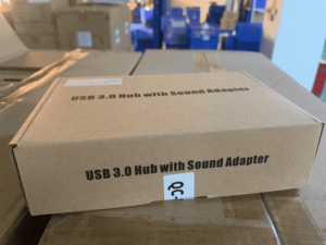 Venta caliente OEM USB 3,0 Hub con adaptador de sonido USB 3,0*5 SD/TF Salida de entrada de audio