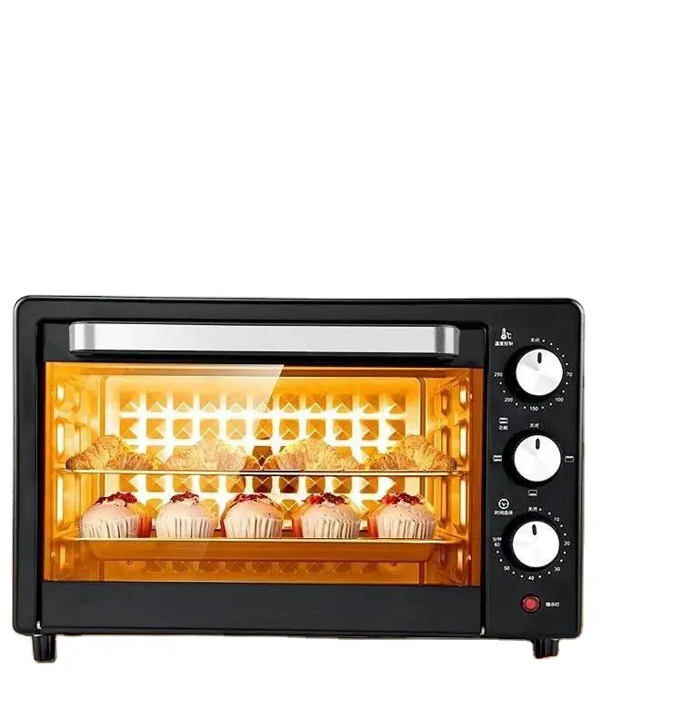 New 48L Multi-Function Electric Ovens Household Bakery Toaster Pizza Kitchen Appliances Timing Baking Electric Oven for Baking