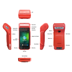 Código QR Android 12 colección de peaje electrónico móvil de mano Android terminal POS integrado