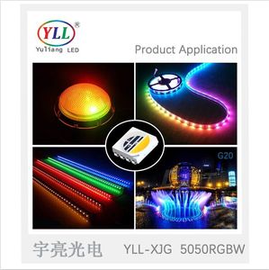 Yuliang ชิป LED 4-in-1สำหรับแถบไฟ LED, ชิป Epistar ความสว่างสูง0.3W 5050 RGBW CCT 2000-6000K Ra80 SMD - Product Image 5