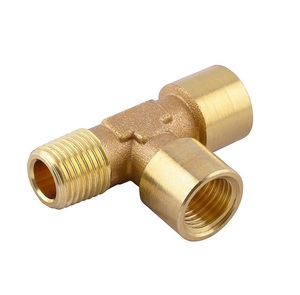 1/8 inch Brass BSP t-hình dạng <span class=keywords><strong>b</strong></span>ằng nam chủ đề <span class=keywords><strong>TEE</strong></span> nối phụ kiện đường ống ống - Product Image 6