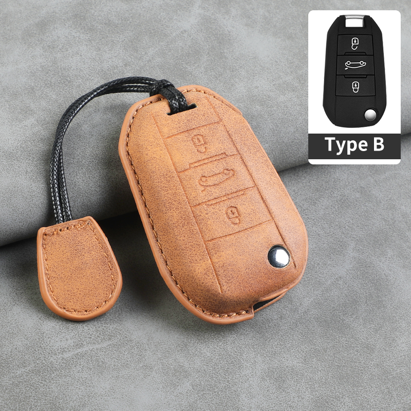 Type B Jaune + Cordon en cuir