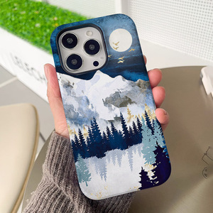 定制设计批发2合1 tpu电脑手机外壳升华手机外壳适用于iPhone 16 pro max - Product Image 4