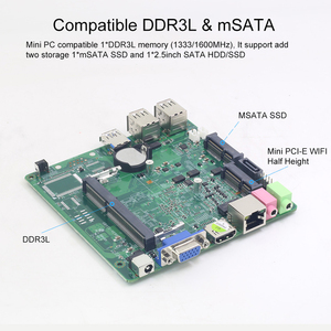 Micro PC In-tel Ce-leron J1900 J1800 Quad-Cores Win10 Win7 Linux Gigabit LAN Barebone Minipc Wifi DDR3L 5USB HTPC Mini-Computer - Product Image 5