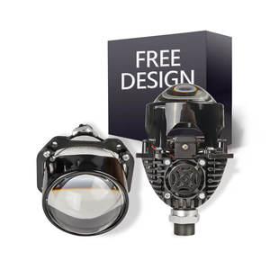 En iyi satmak <span class=keywords><strong>LED</strong></span> Bi projektör Lens Hi/lo işın <span class=keywords><strong>Led</strong></span> 40W / 50W 6000LM evrensel projektör Lens araba far için