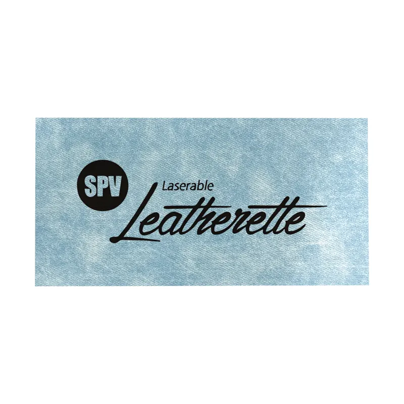 Lembar Leatherette dapat ditarik, Laser kulit Pu kosong, lembaran ukiran Laser tanpa perekat belakang abu-abu