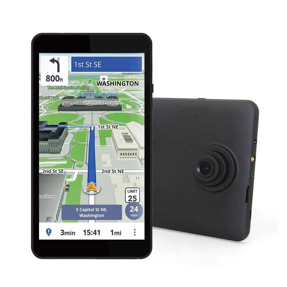 Oknavi — appareil de navigation portable, tablette android, navigation gps, lecteur multimédia, avec écran, 8 pouces, pour voiture