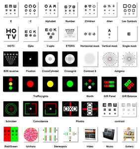 Augen prüfgerät Hochwertiges optisches Gerät Tragbares digitales Sicht diagramm Digitales Sehschärfe diagramm Elite - Product Image 5