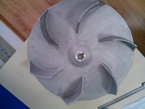 Прецизионная алюминиевая литая крыльчатка A356 T6 динамическая балансировка для центробежного вентилятора - Product Image 6