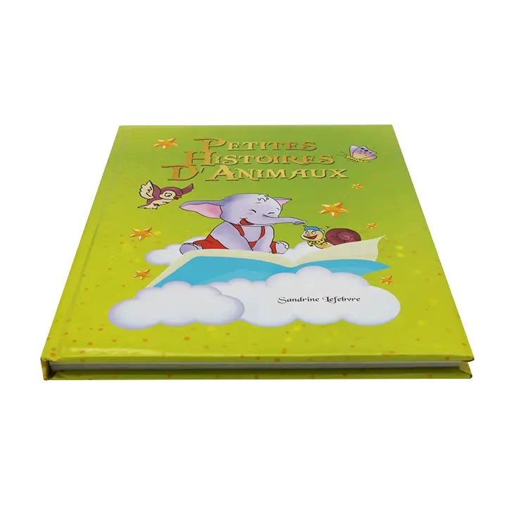 Élégant nouveau design couverture rigide pour enfants livres d'histoire, impression couleur feutre livre pour enfant bébé