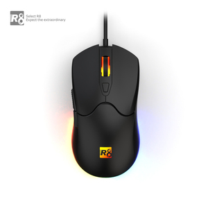 R8 7200DPI оптический офисный бесшумный проводной Usb RGB программируемый ноутбук ПК Mous эргономичный геймер компьютерная игровая мышь - Product Image 1